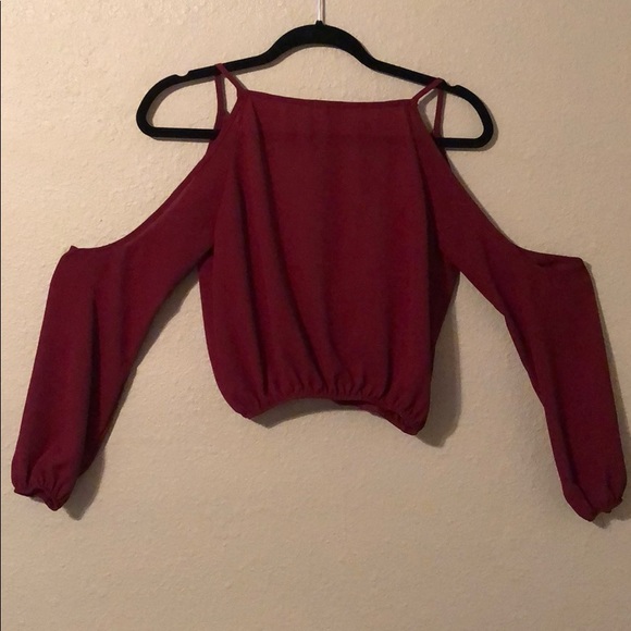 Charlotte Russe open front crop top - Picture 2 of 4